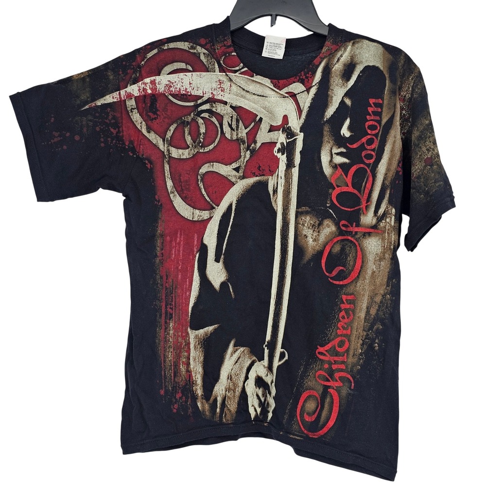Children of Bodom Band T Shirt S AOP Anvil Grim Reaper Death Metal Rock Goth Y2K